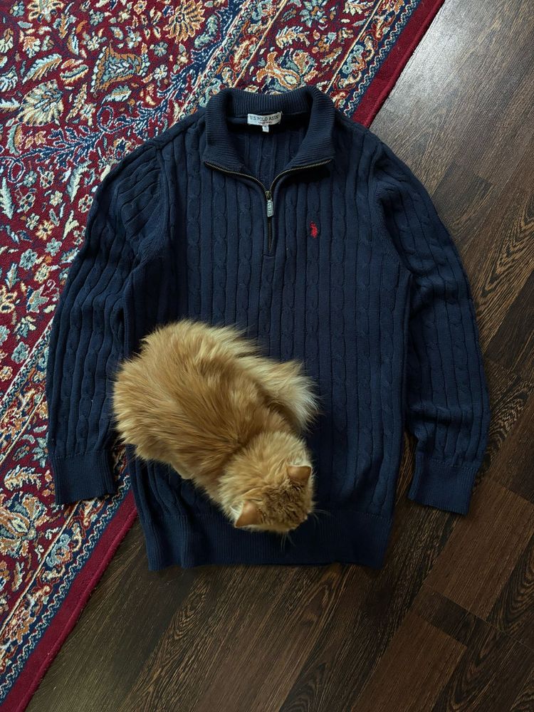 U.S.POLO ASSN quater sweater