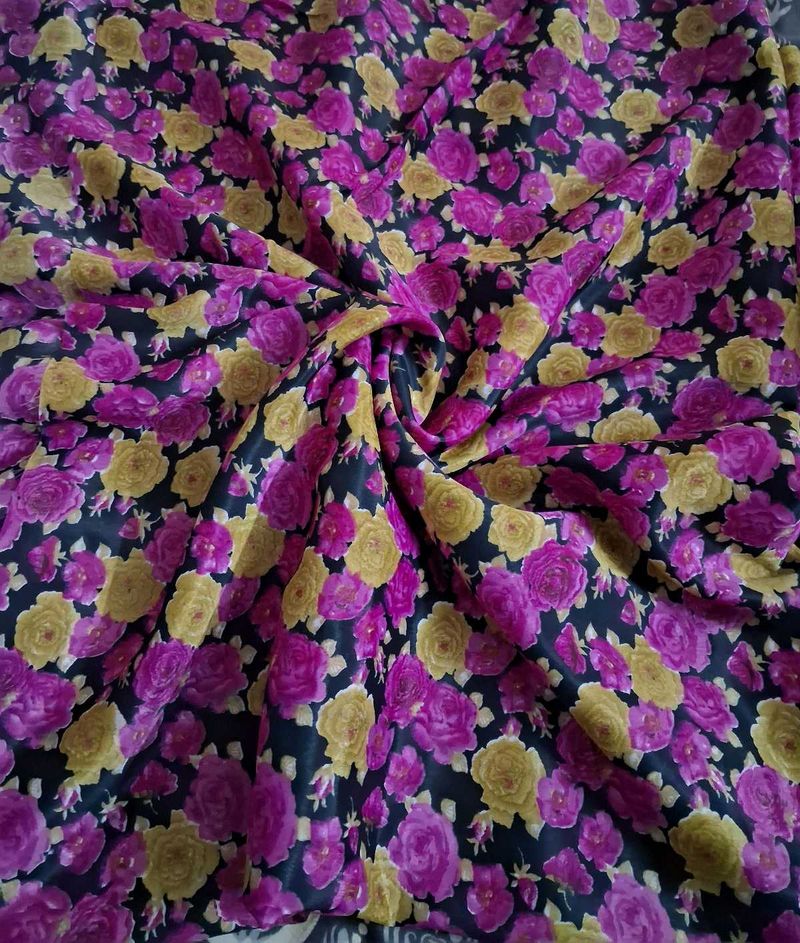 beautiful floral print dress material