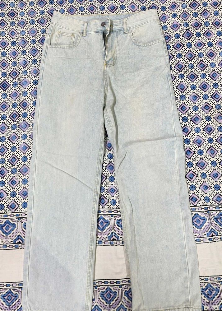 Light Wash Wide Leg Jeans