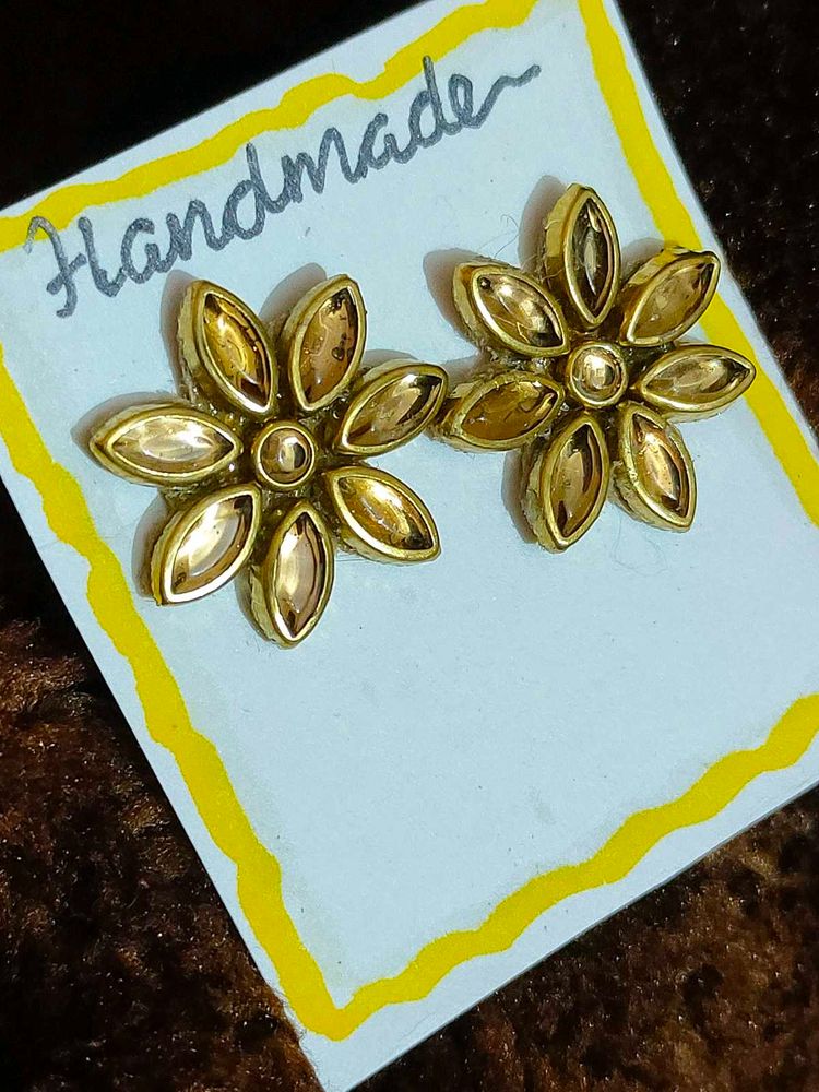 Handmade Kundan  Earrings