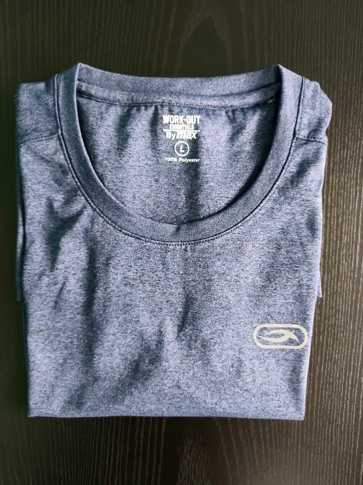 Men's Blue Workout T-Shirt