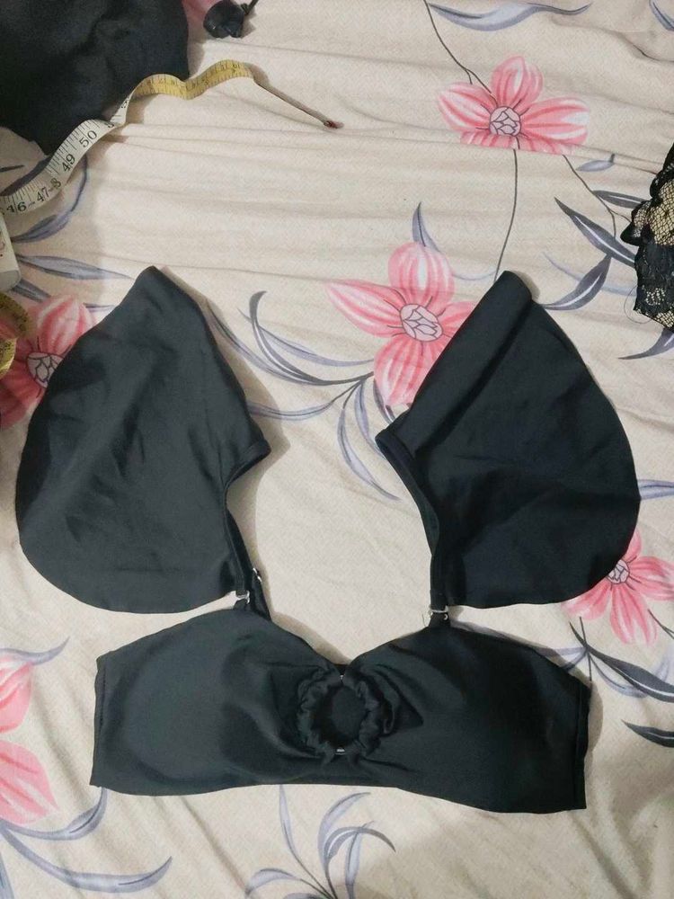 Stylish Black Padded Top
