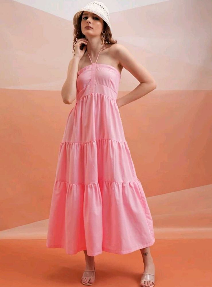 Stylish pink gown