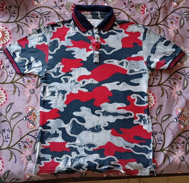 Men's Camo Polo T-Shirt