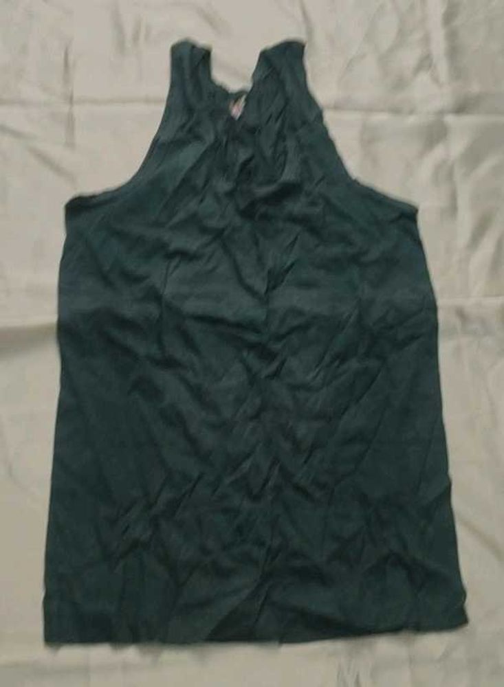 Dark Green Sleeveless Top