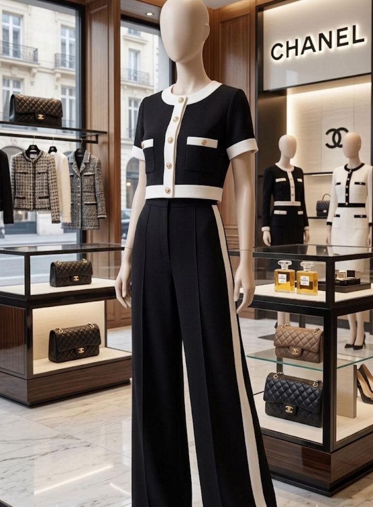 Chic Black &amp; White Co-ord Set