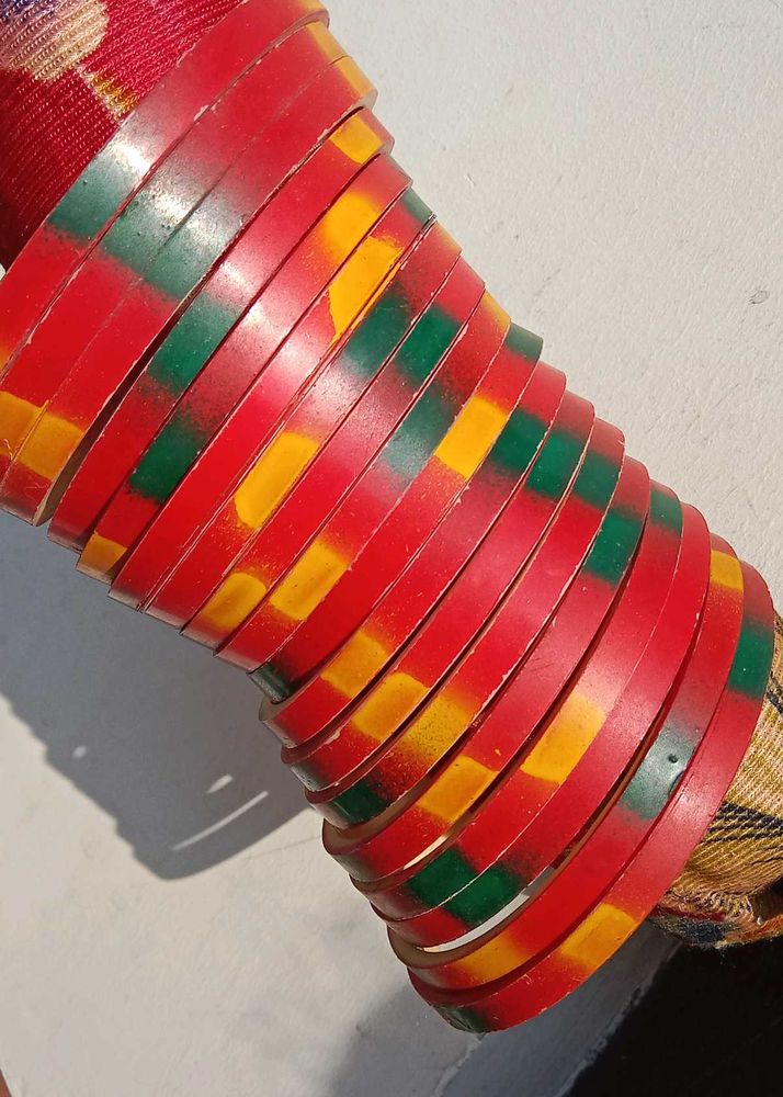 Vibrant Stack of Bangles