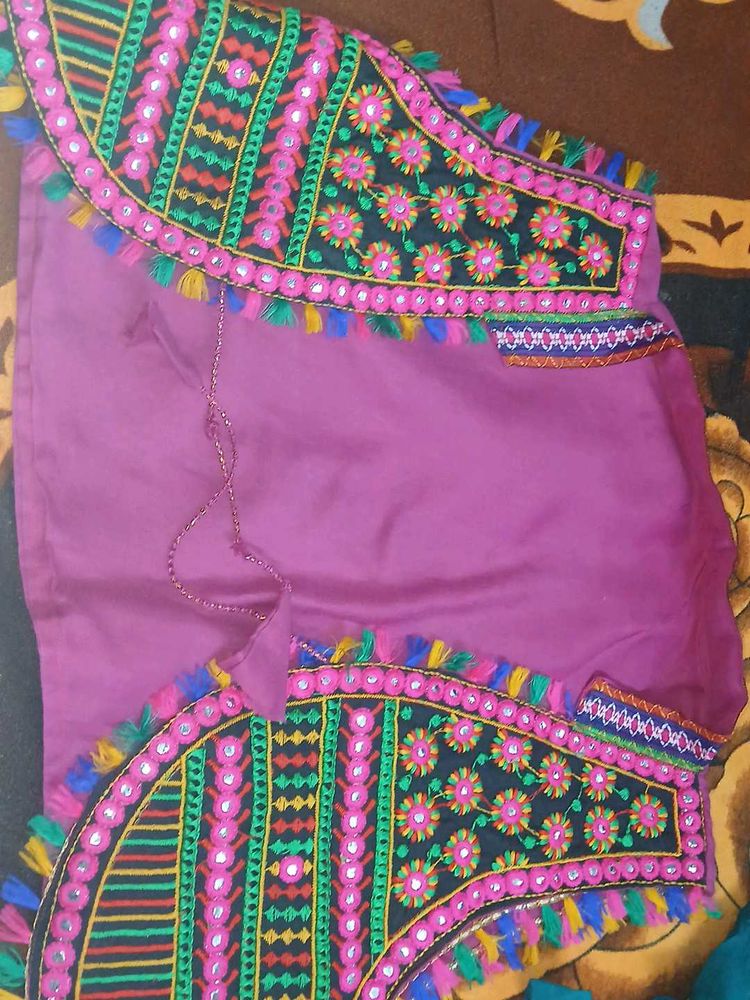 Embroidered Purple Jacket