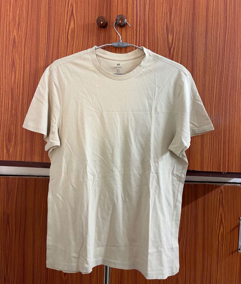 Men's Basic beige T-Shirt