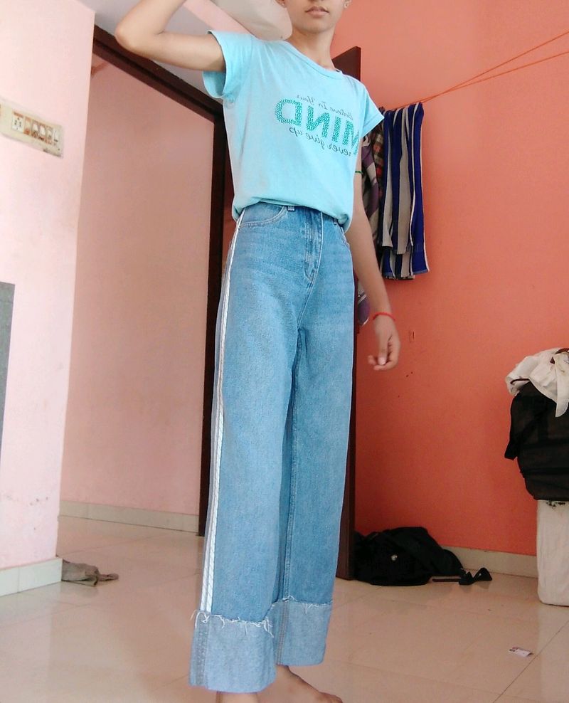 Price Drop Sky Blue(Stone) Straight Leg Jeans