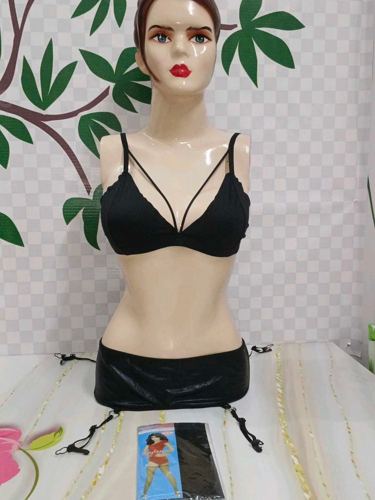 (1458)Black Lingerie Set
