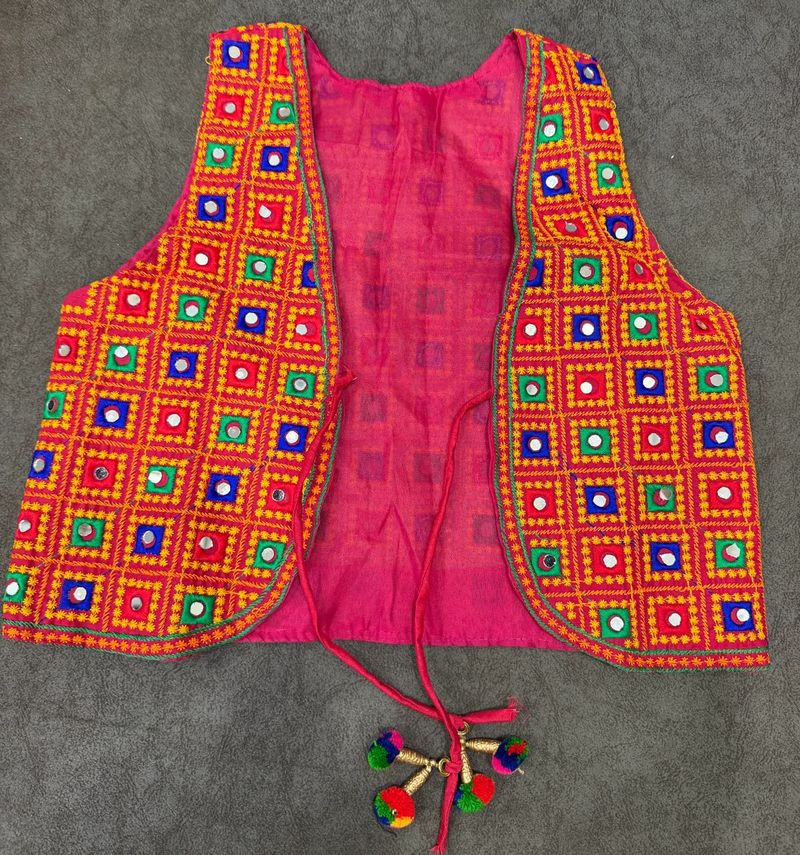 Embroidered Mirror Work Ethnic Jacket