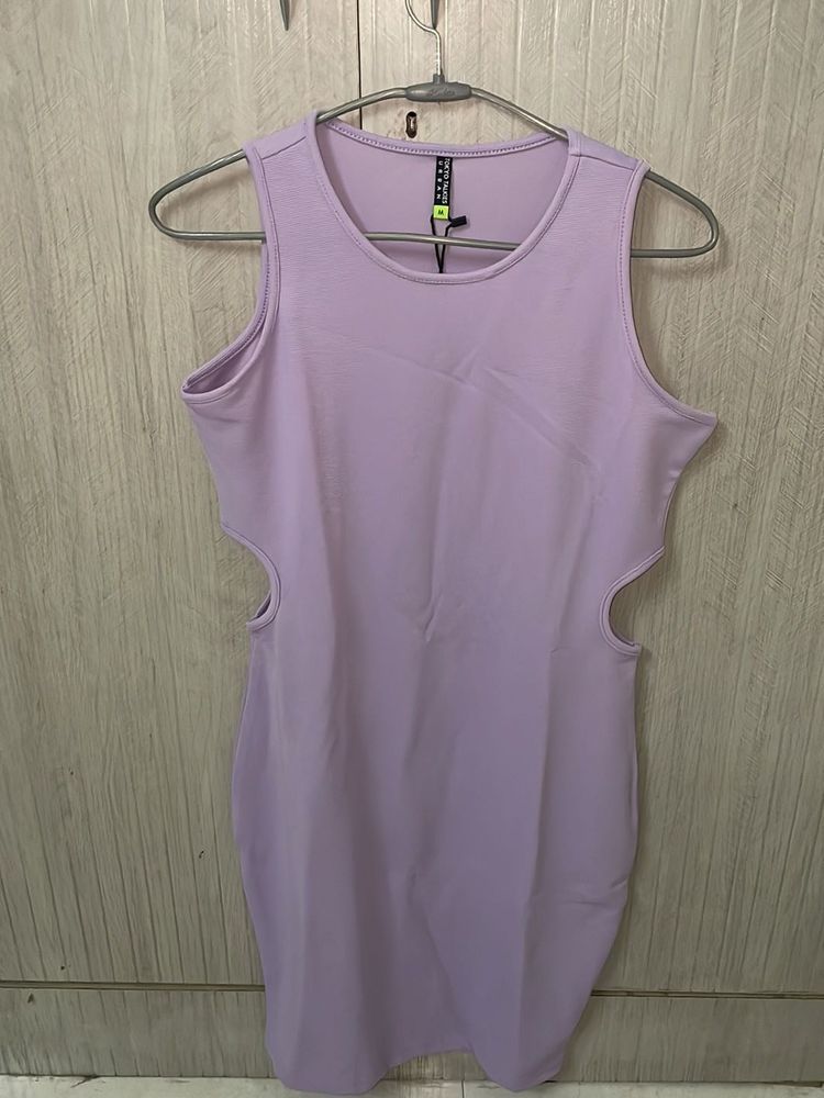 Lilac Bodycon Mini Dress