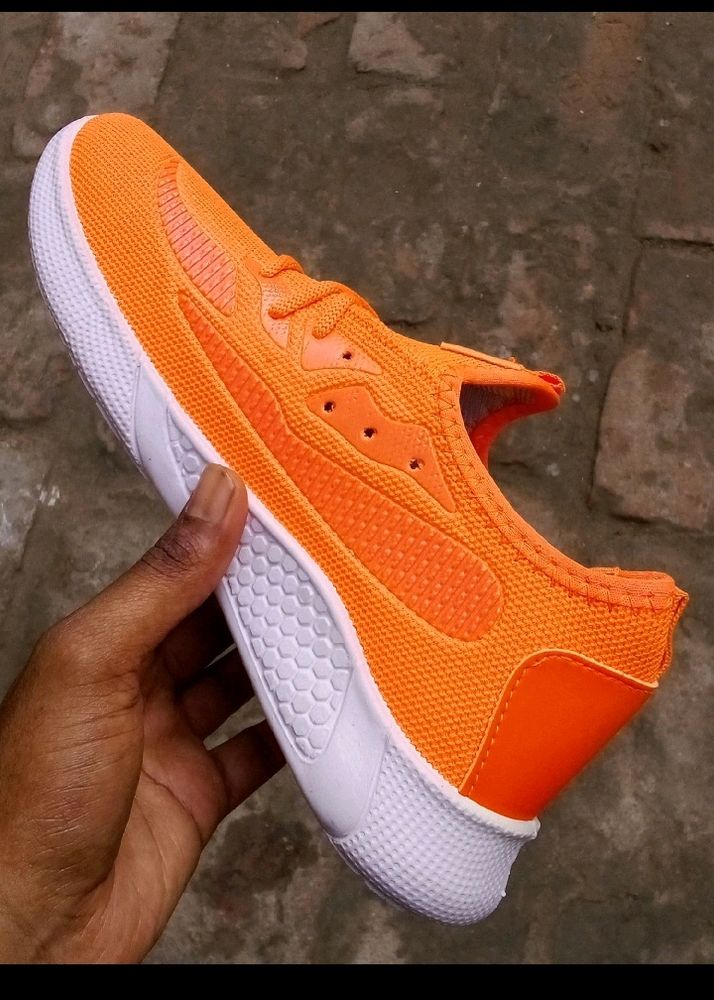 Orange Stylish Funky Super Designer Shoe For Men