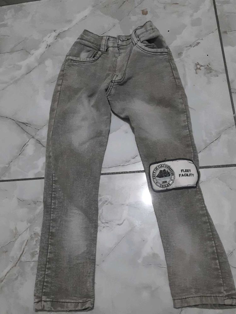 Cool Grey Wash Jeans
