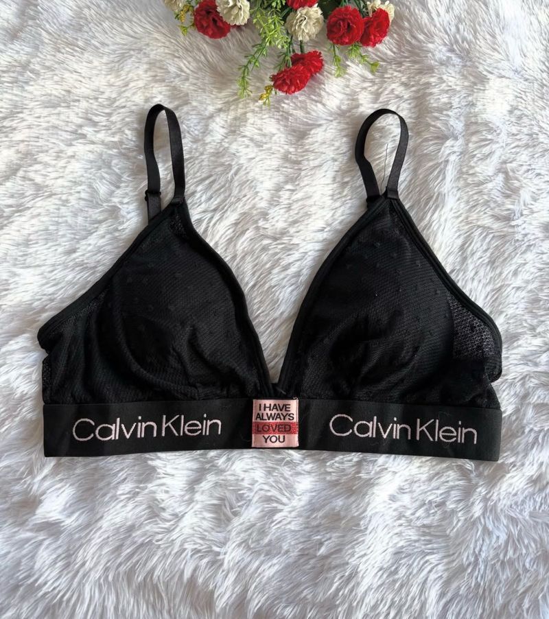 Calvin Klein Black Lightly padded Bra