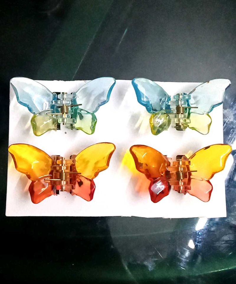 Set of 4 Butterfly Hair Clips