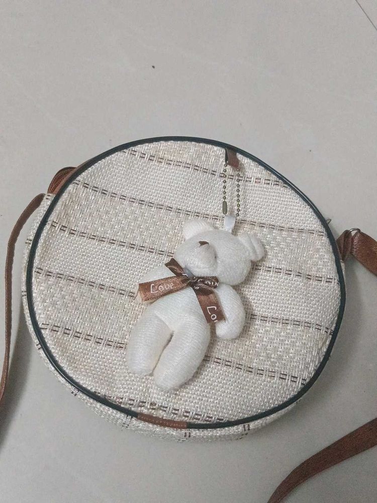 Cute Round Teddy Bear Bag