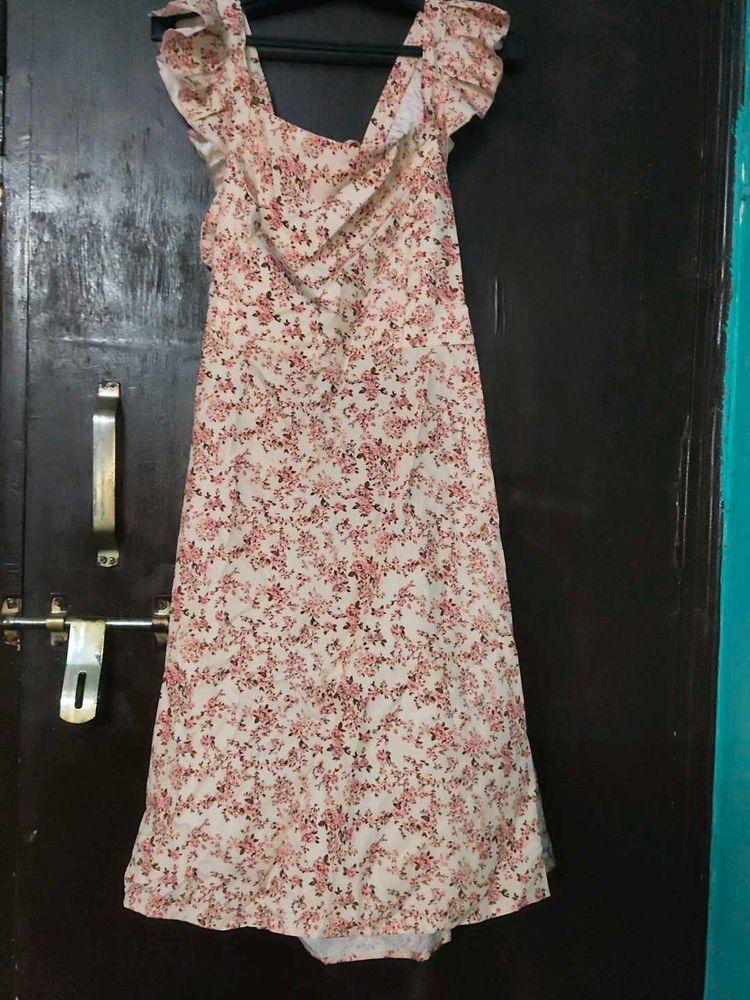 shein Charming Floral Print Dress