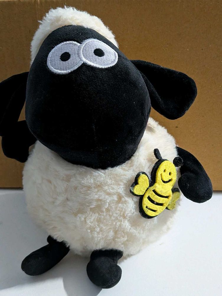 Shaun the Sheep Plush Toy with Bee Applique