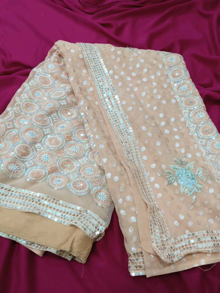 Designer Embroidered Saree