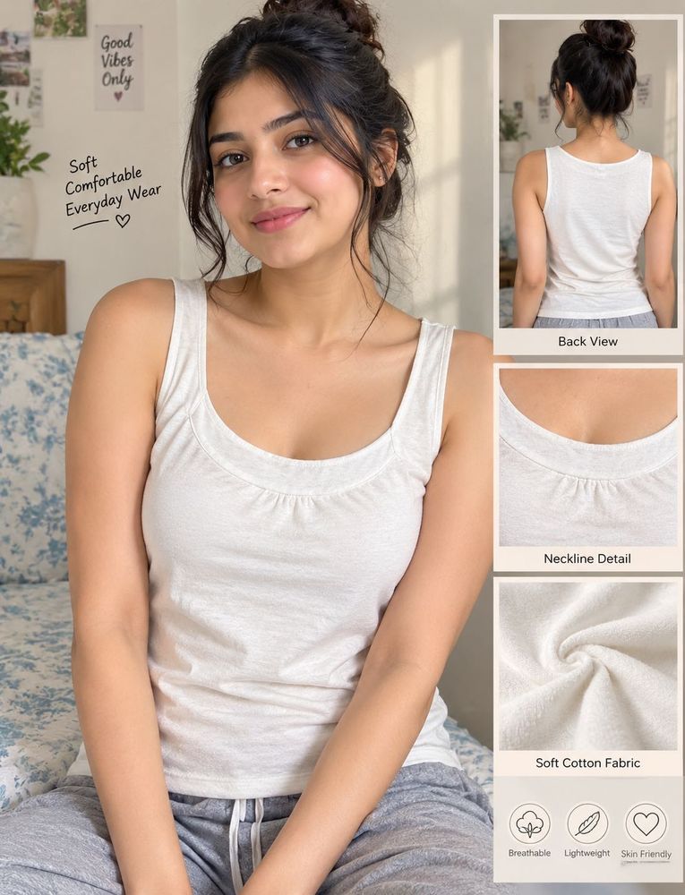 premium cotton sando Night slip camisole