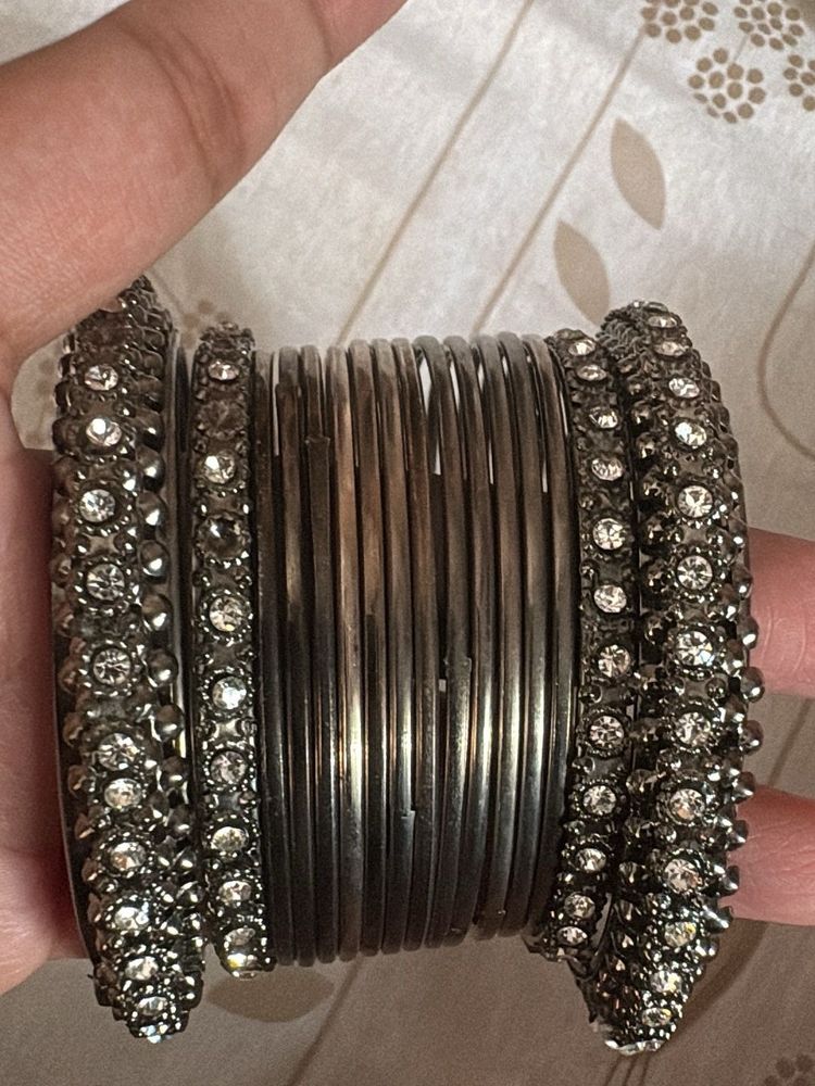Set of Embellished Bangles