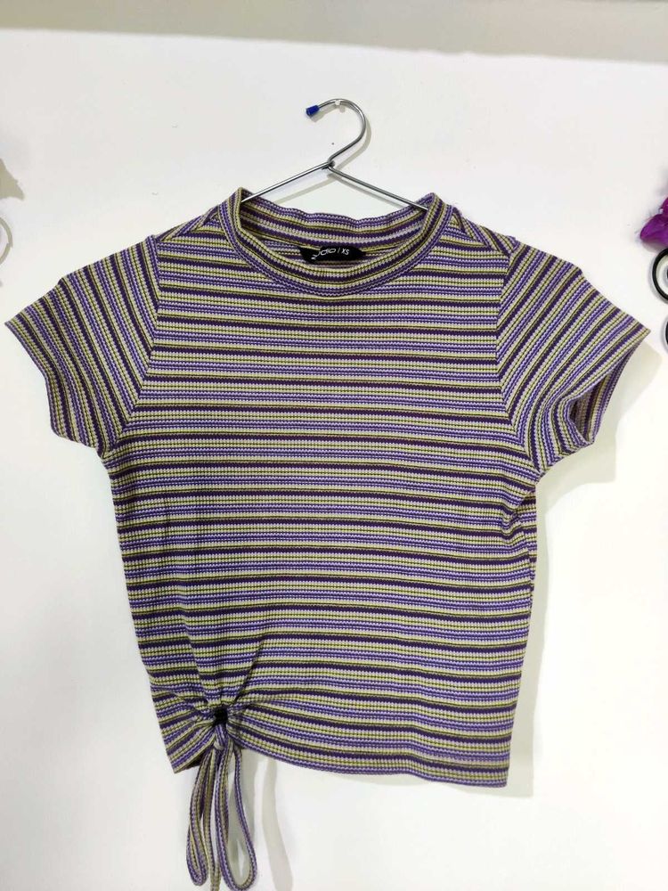 ZUDIO Striped Knit Top