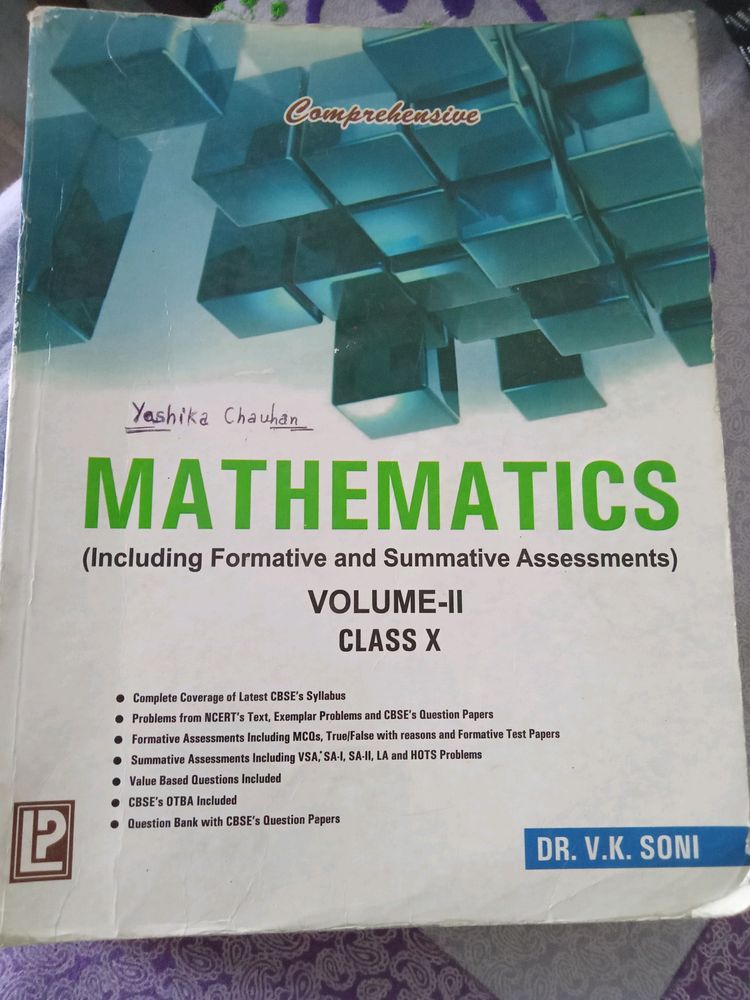 Vk Soni Class 10 Maths, Volume -2