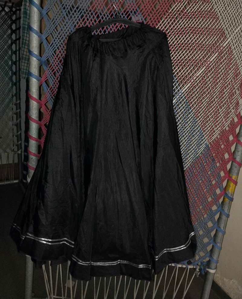 Elegant Black Ethnic Skirt