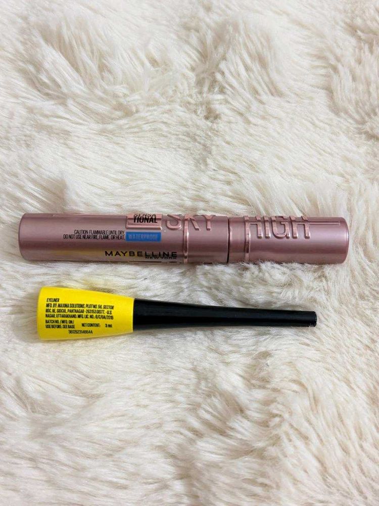 🌸Maybelline Sky High Mascara &amp; Eyeliner🌸