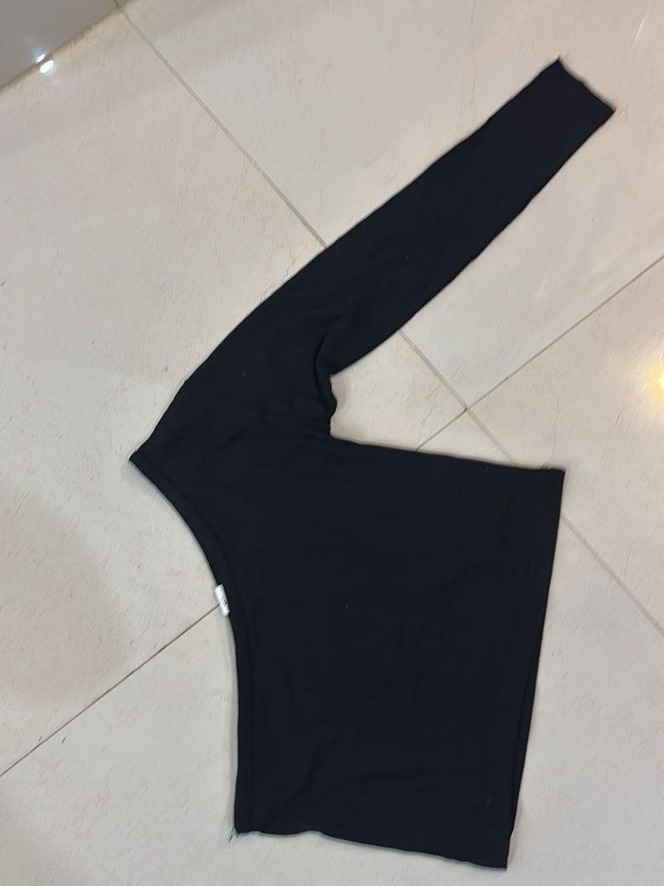 Chic Black Long Sleeve Top