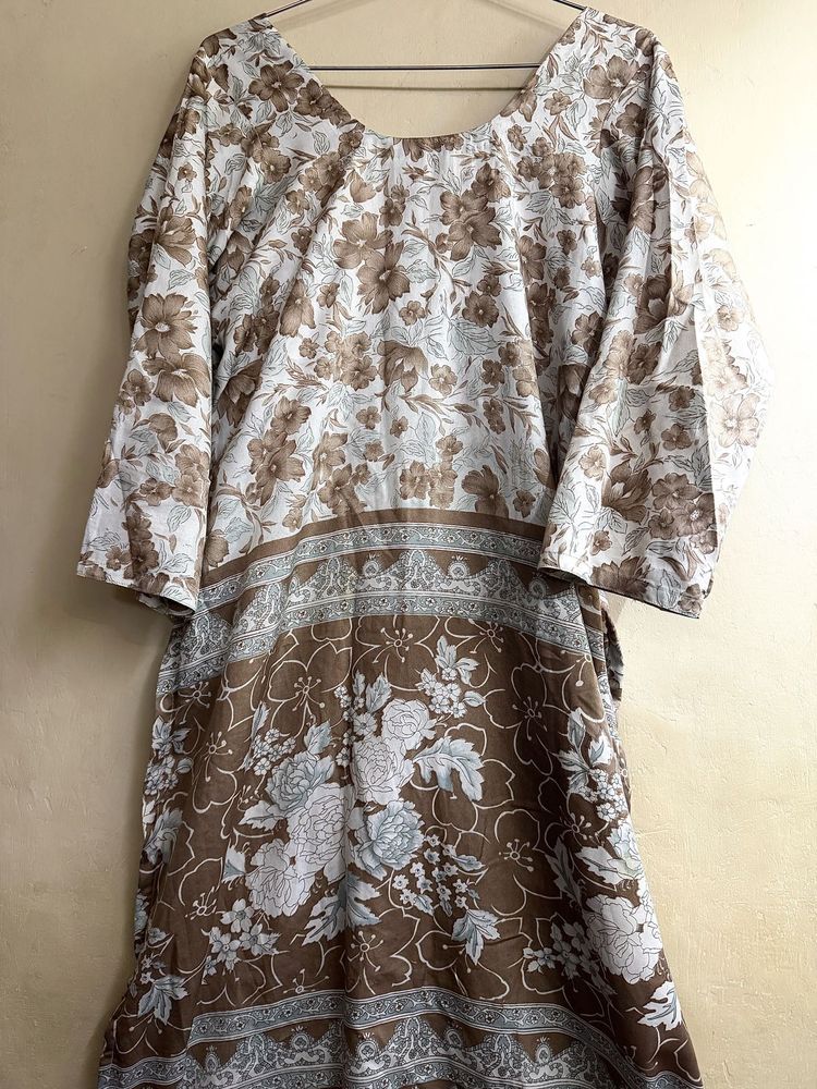Beautiful Floral Print Kurta