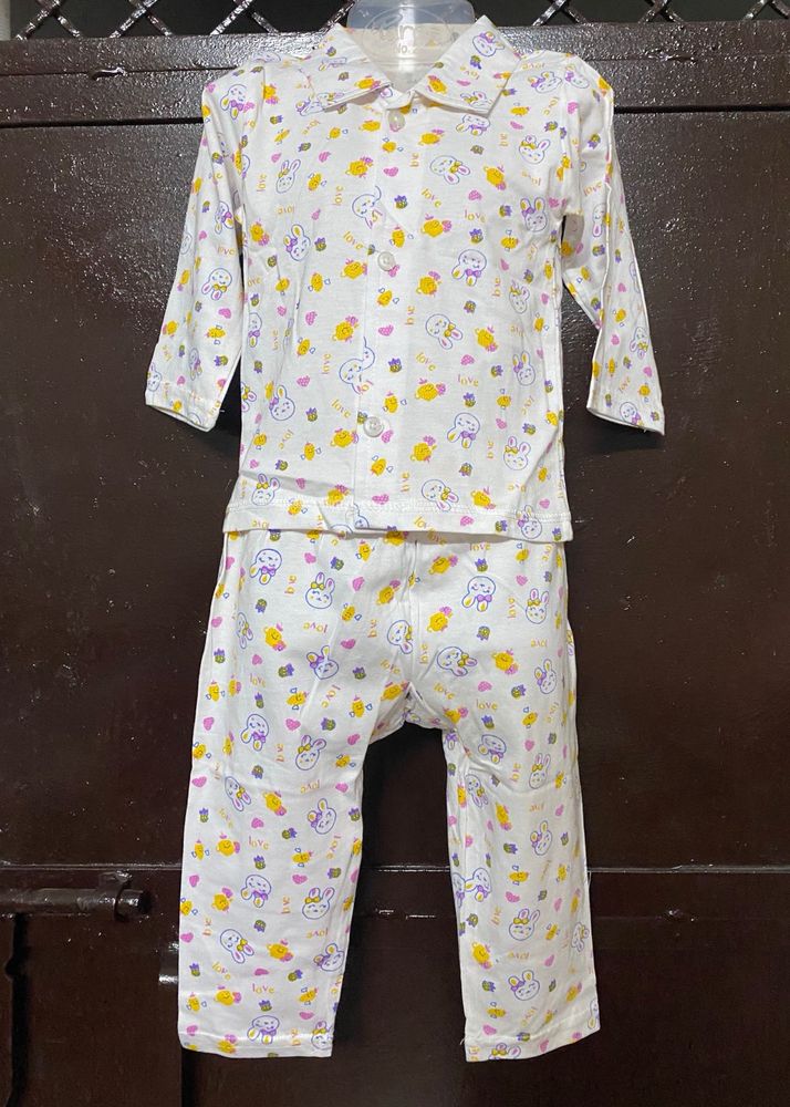 Cute Cartoon Print Pajama Set
