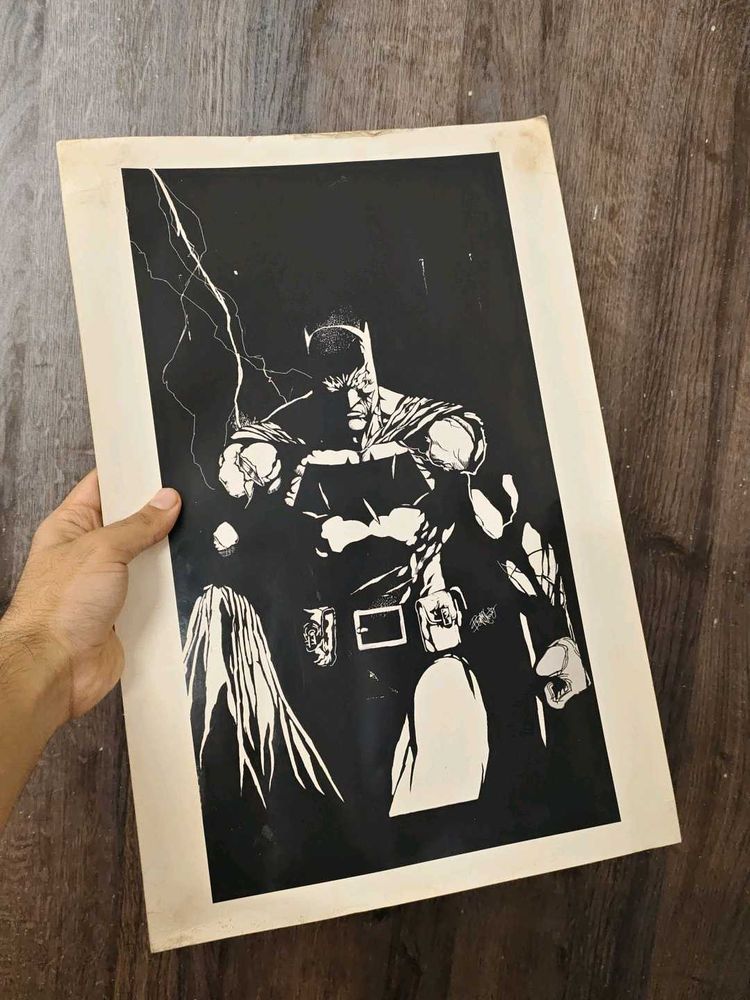 Vintage Batman Comic Art Print Poster