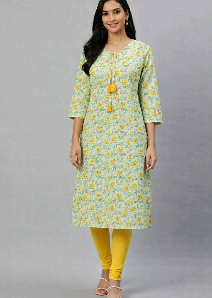 Floral Print Kurta