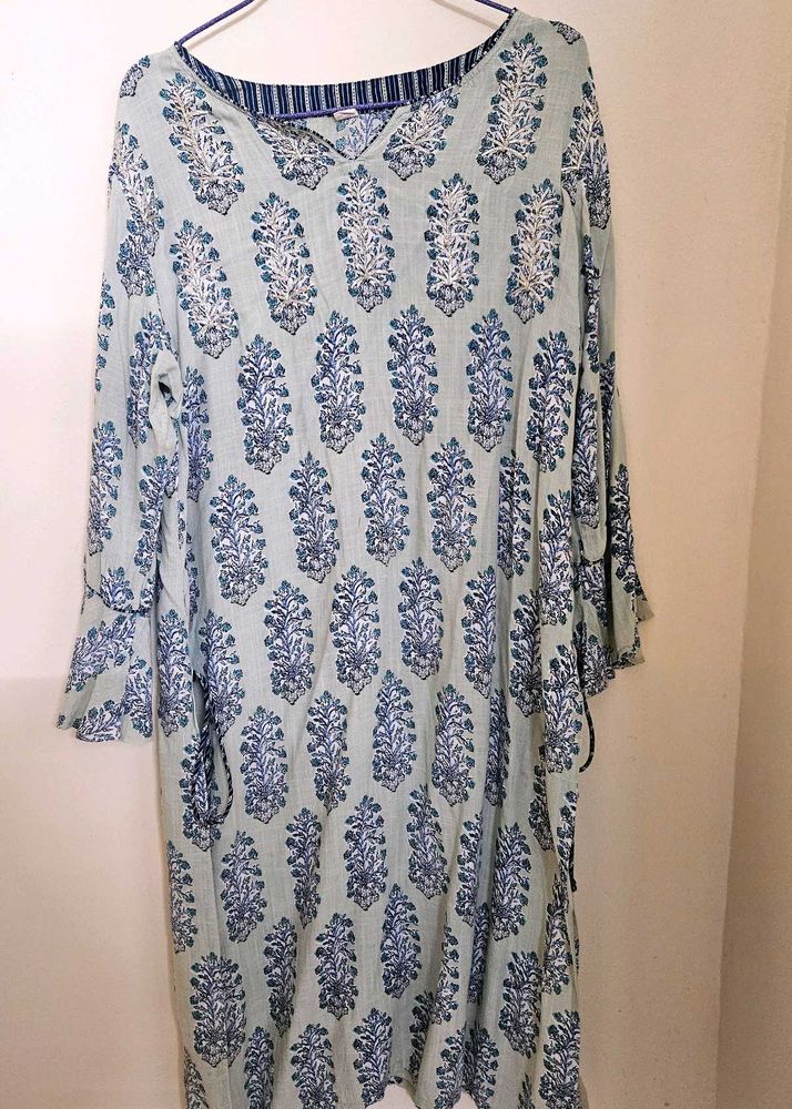 Floral Print Kurta