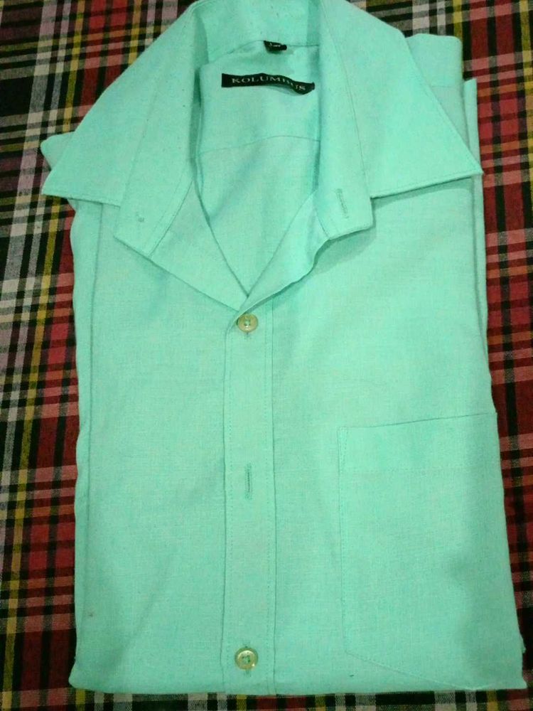 Men's Mint Green Casual Shirt