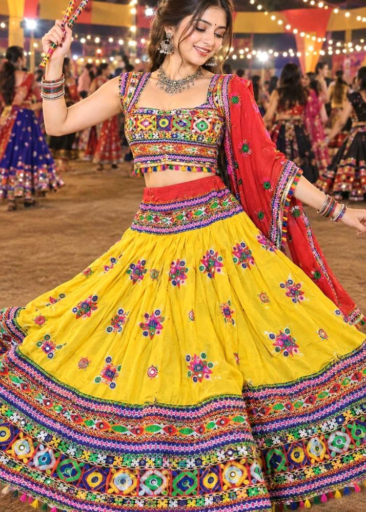 Vibrant Embroidered Lehenga Choli Set