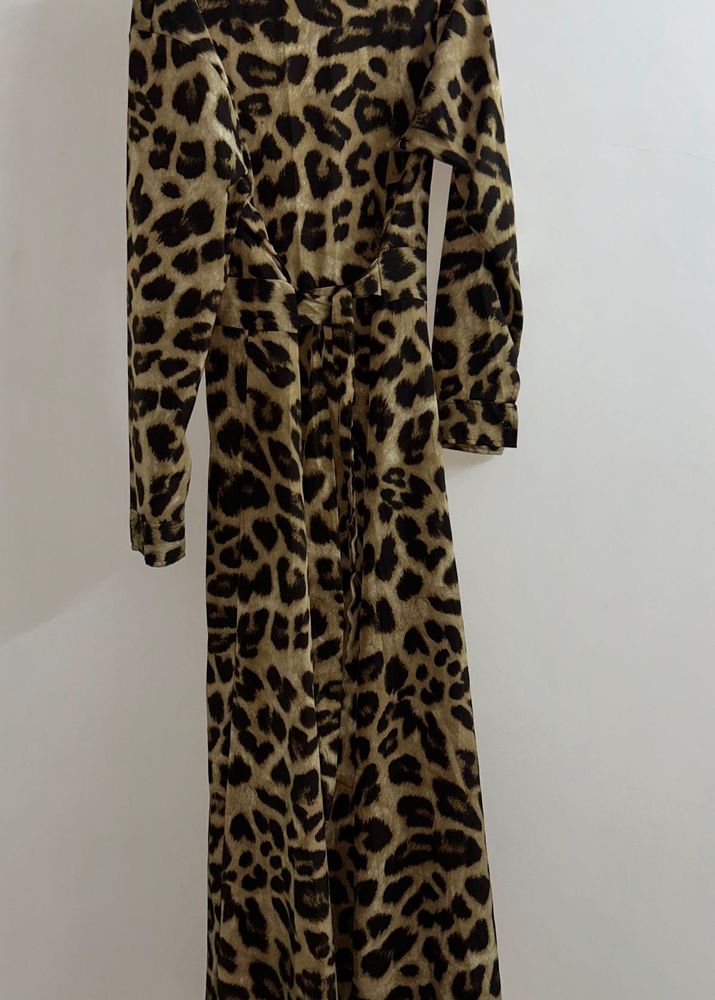 Stylish Leopard Print Maxi Dress