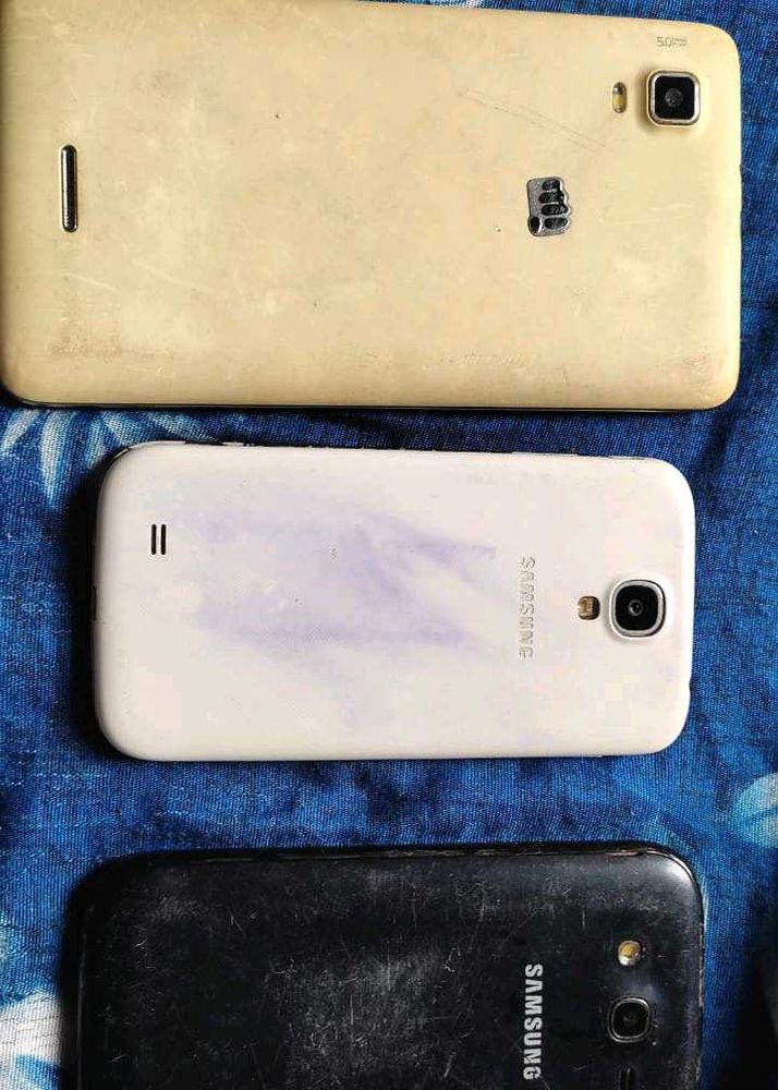 Combo Of  Used Samsung  Smartphones - For Parts