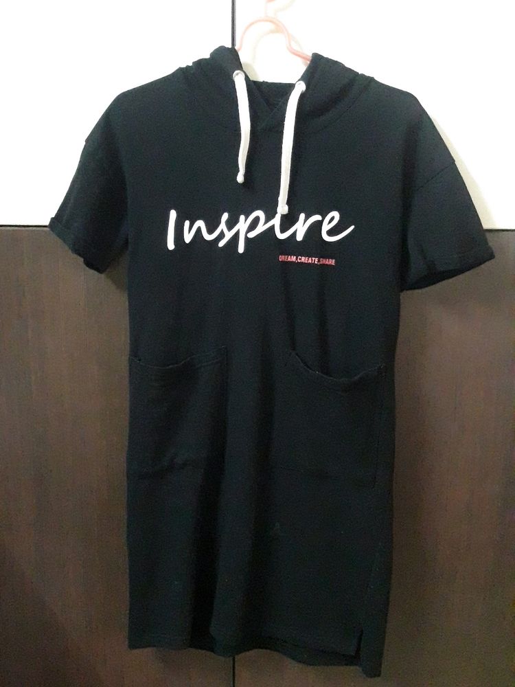 Aesthetic Hoodie Like Dress 🖤