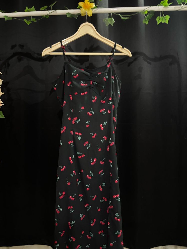 Cherry Print Slip Dress 🍒 🍒