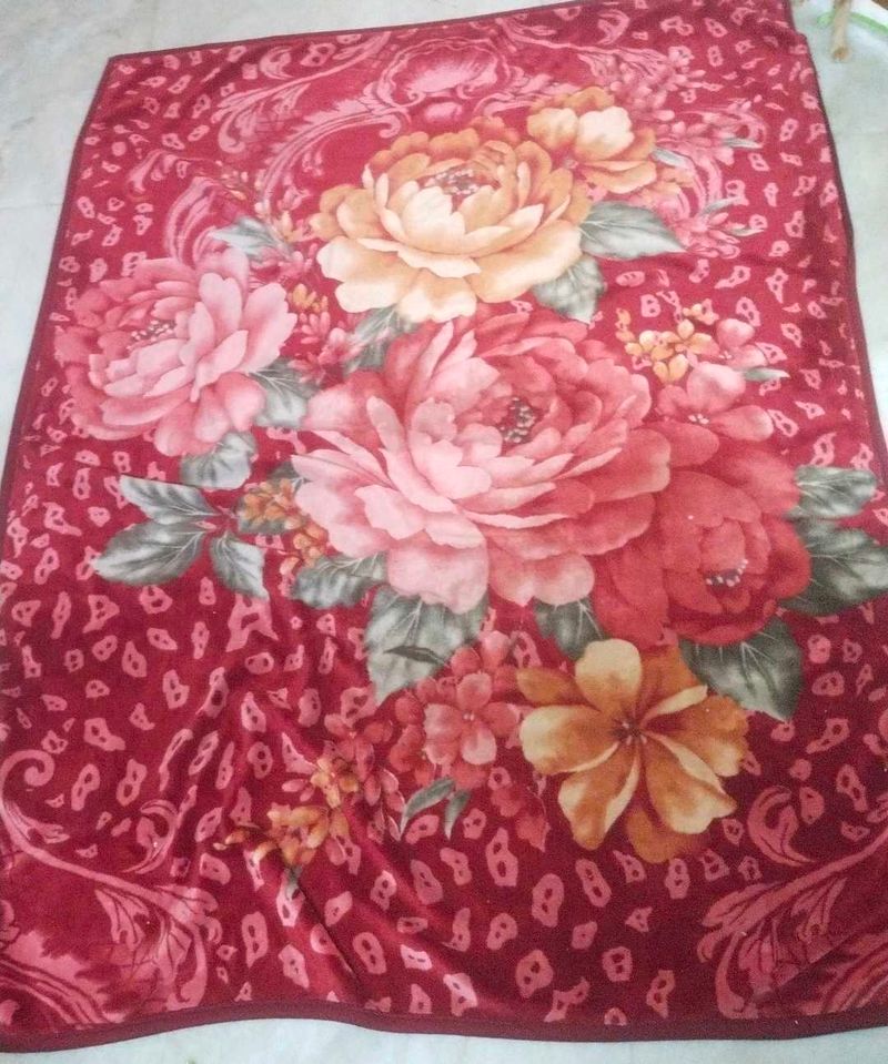 imported Floral Blanket double layer big size