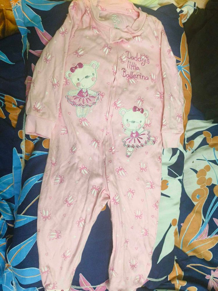 Baby Girl's Pink Ballerina Pajamas