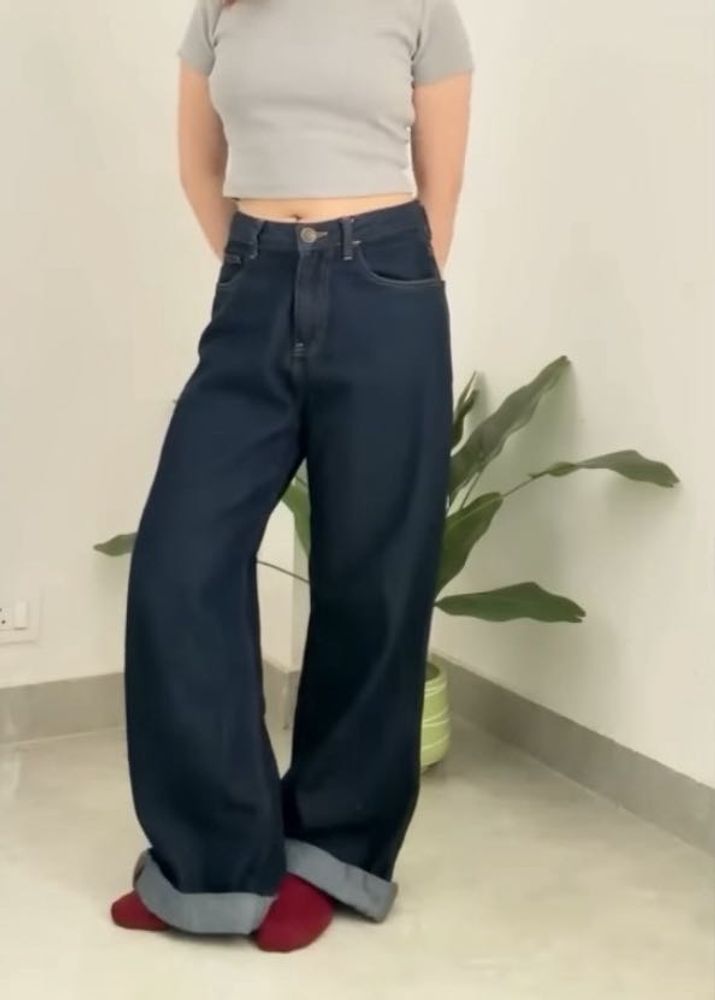 Dark Wash Wide Leg Jeans