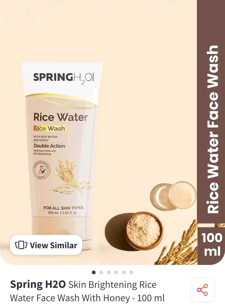 Spring H2O Rice Water Face Wash