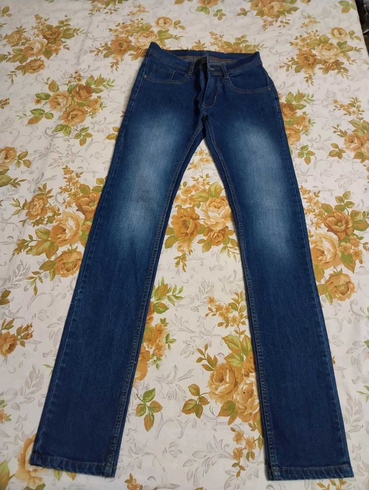men new dark blue jeans 👖
