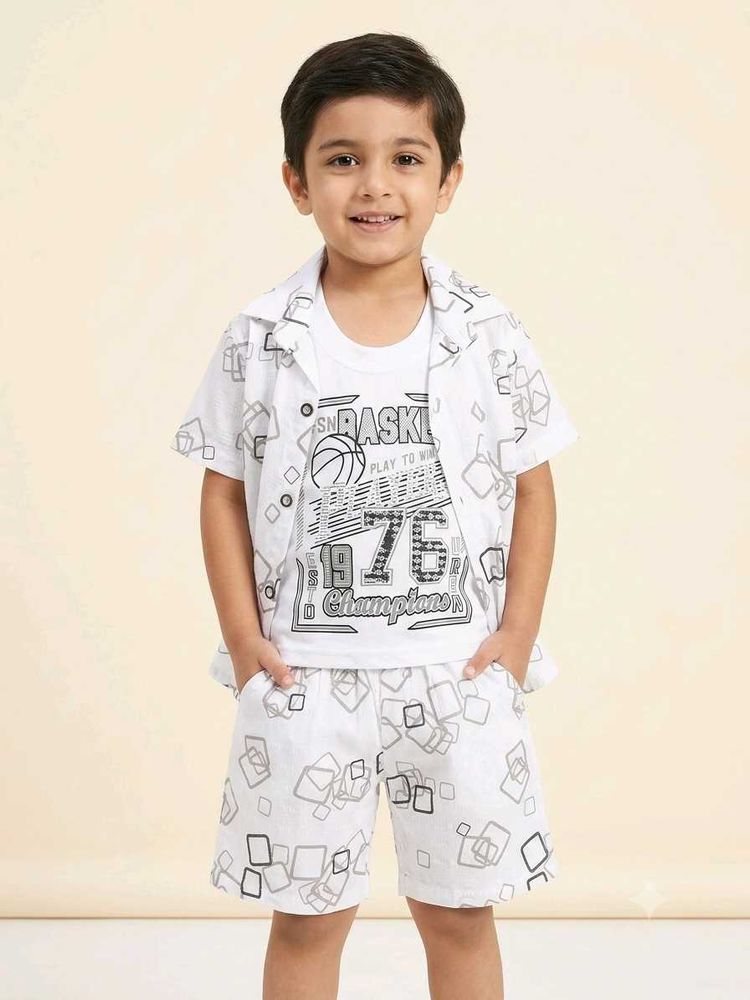 Boys Stylish 3-Piece Summer Clothing Set