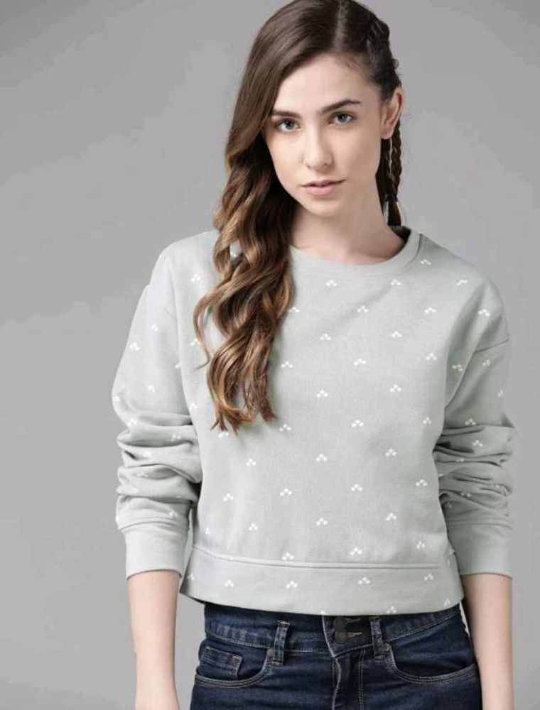 ROADSTER Women Full sleeve Printed Sweatshirt